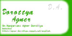 dorottya agner business card